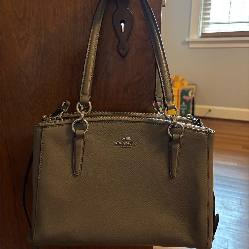 Taupe Coach Handbag